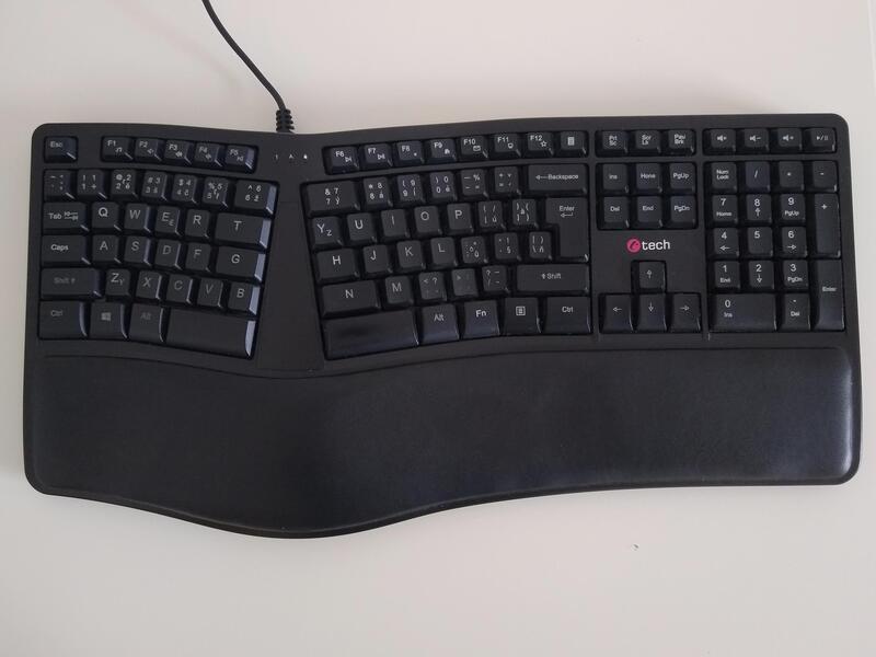 C-Tech Ergo KB-113E top view